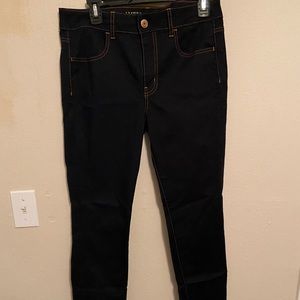 Dark Blue Super Stretch High Waisted Jeggings